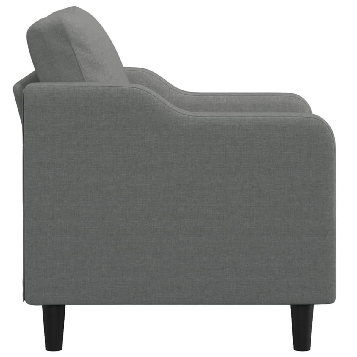 VIDAXL Fauteuil Gris fonce 60 cm Tissu