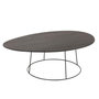 Voir la diapositive 1 : Paris Prix Table Basse Design  Mesla  121cm Marron Foncé
