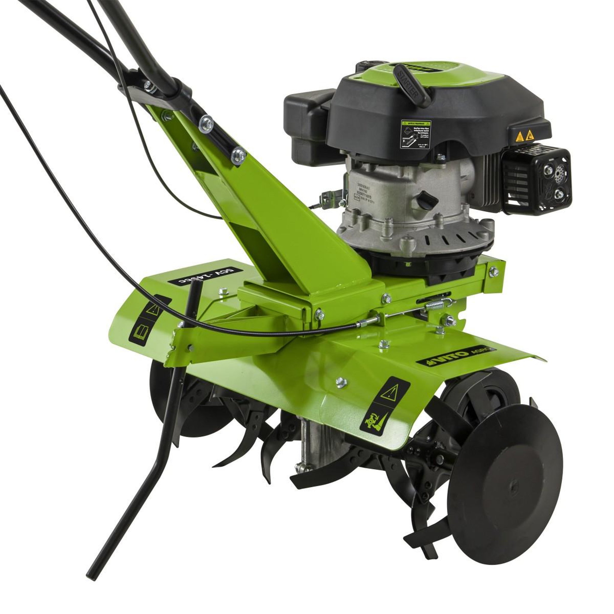 Voir la diapositive 2 : VITO Motobineuse thermique 5cv 149cm3 largeur de travail 630mm fraise ø260mm - motoculteur à essence 4t labourer jardin potager vito