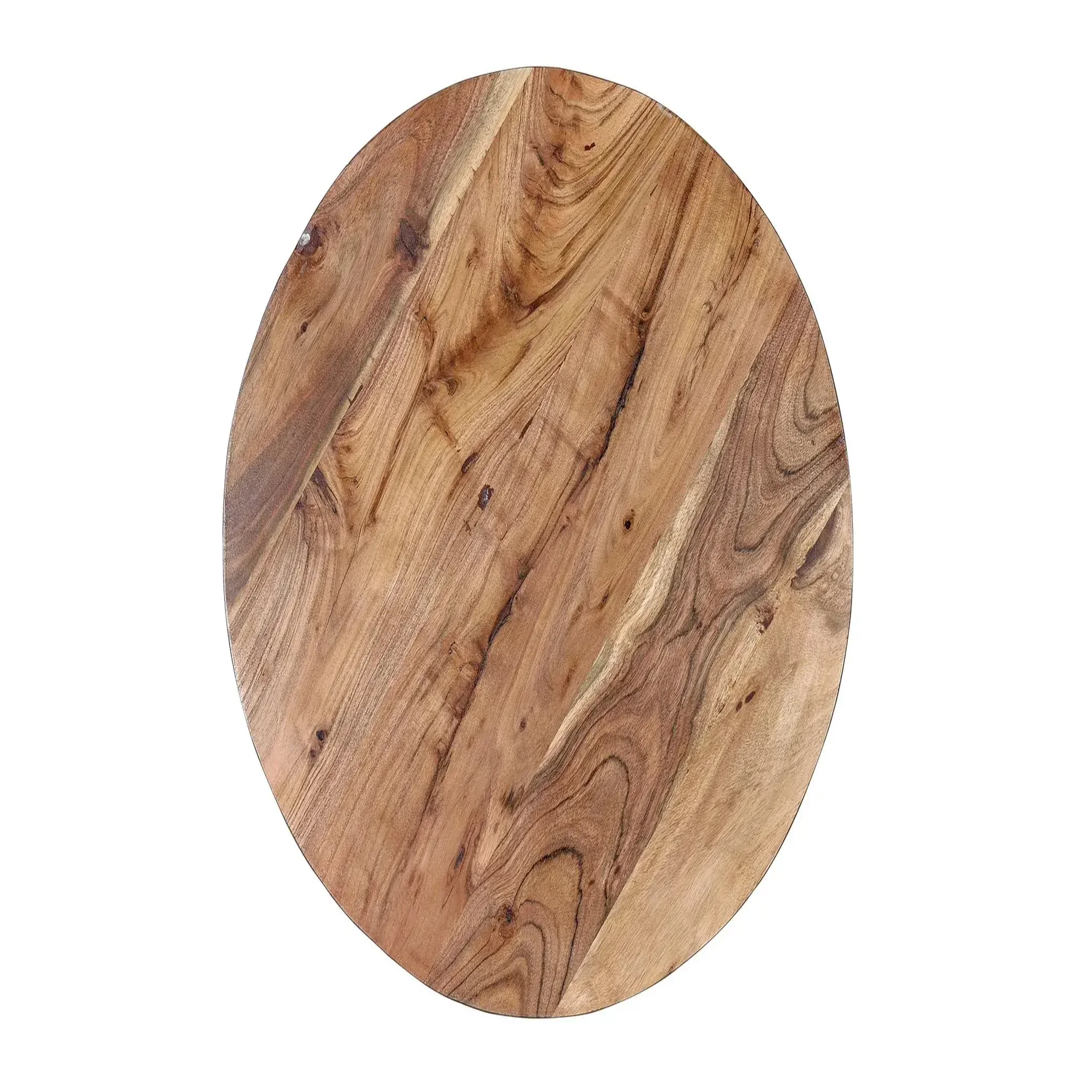 Voir la diapositive 2 : GINER Y COLOMER SL Lot de 2 tables basses de bois de manguier grand 70 cm, petite 55 cm style industriel