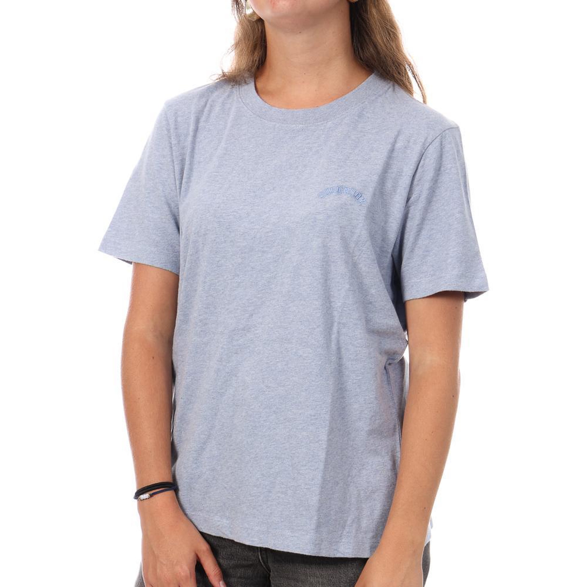 SUPERDRY T Shirt  Femme Superdry W1011644A. Coloris disponibles : Gris