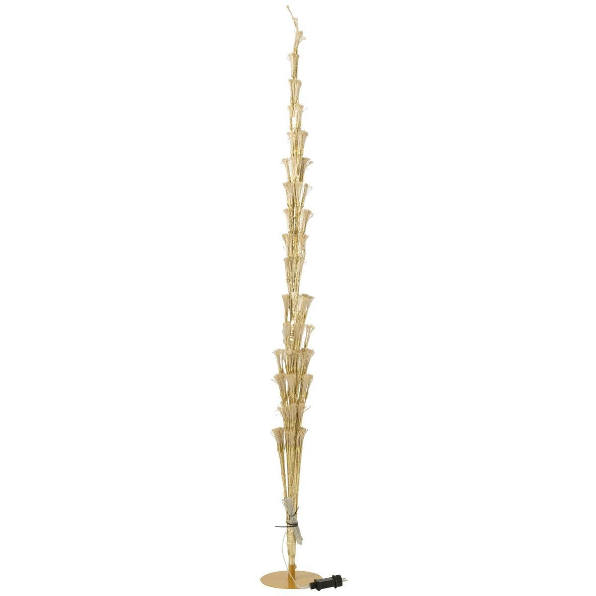 Voir la diapositive 5 : J-LINE Sapin à led en métal  grady  240cm doré