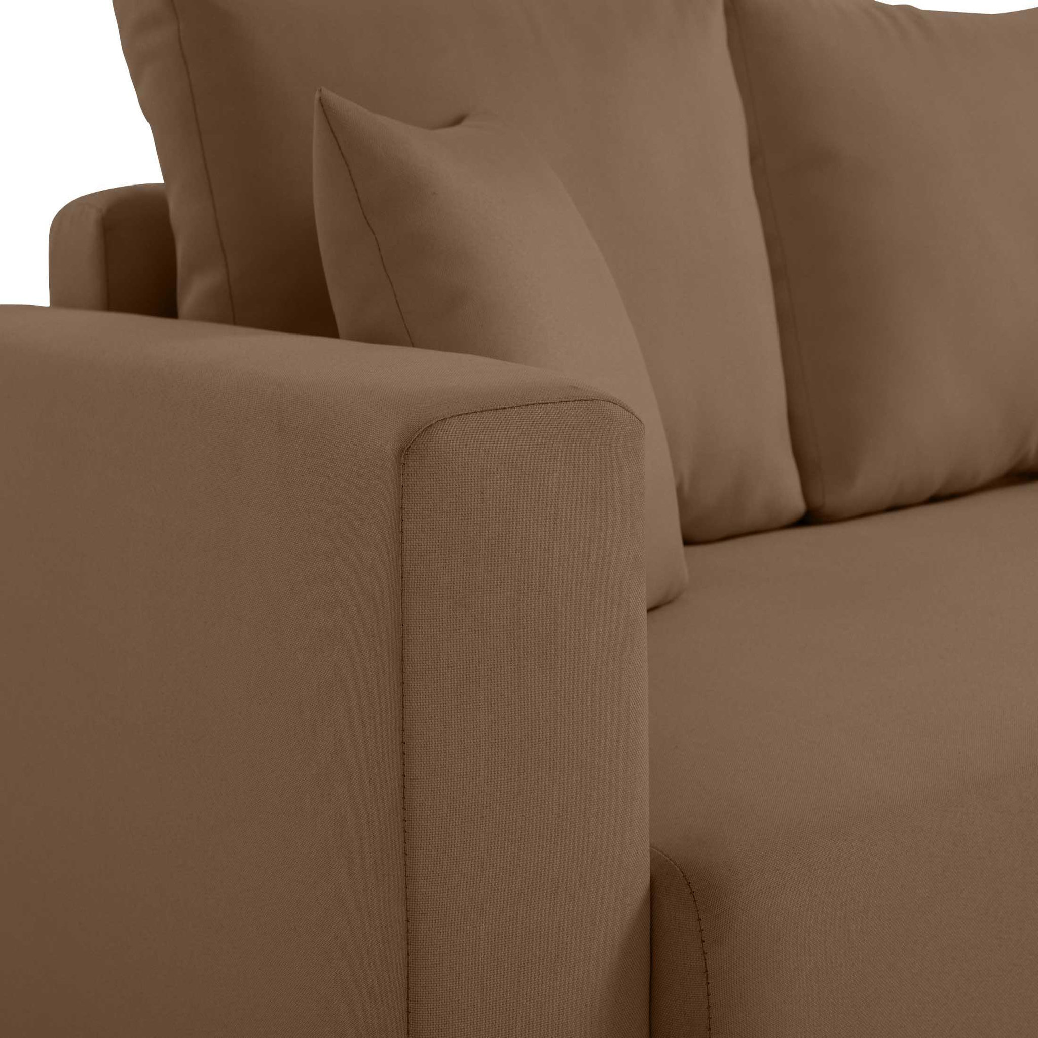 Voir la diapositive 4 : BEST MOBILIER Regala - canapé 3 places - convertible avec coffre - en tissu