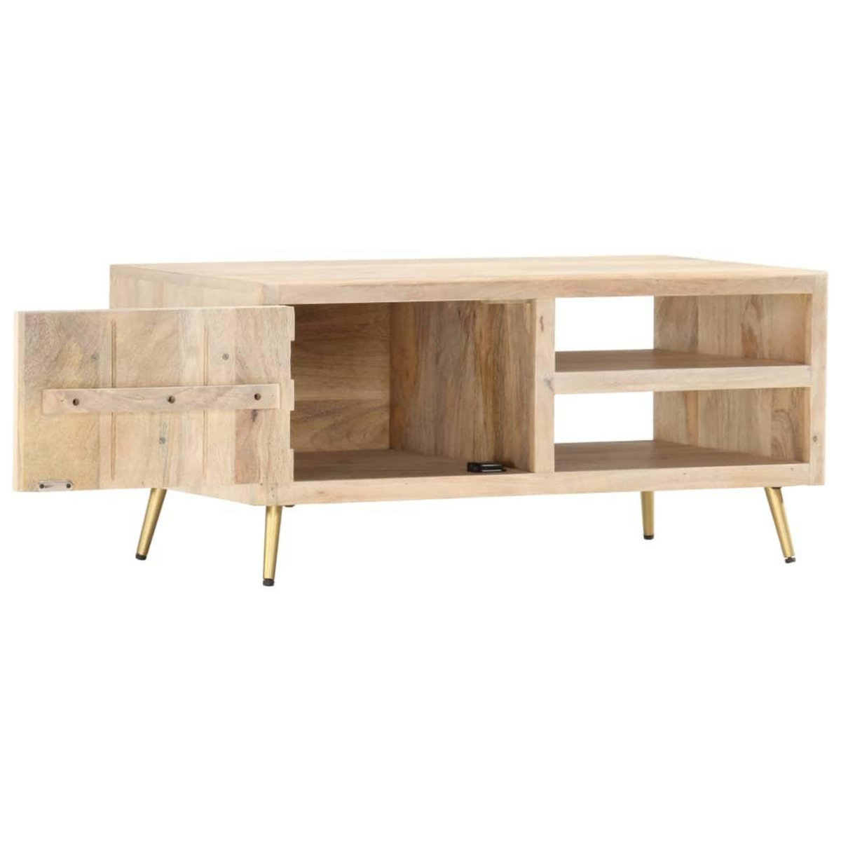 VIDAXL Table basse 90x45x40 cm Bois de manguier massif