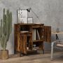 Voir la diapositive 3 : VIDAXL Buffet Chene fume 60x35x70 cm Bois d'ingenierie