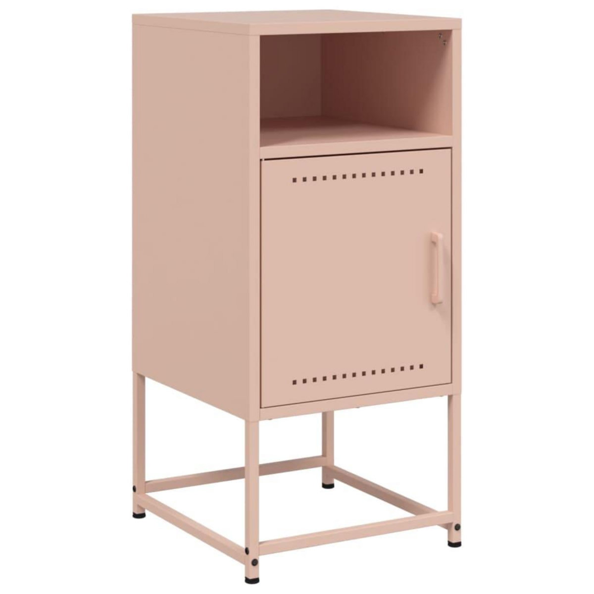 VIDAXL Tables de chevet 2 pcs rose 36x39x78 cm acier