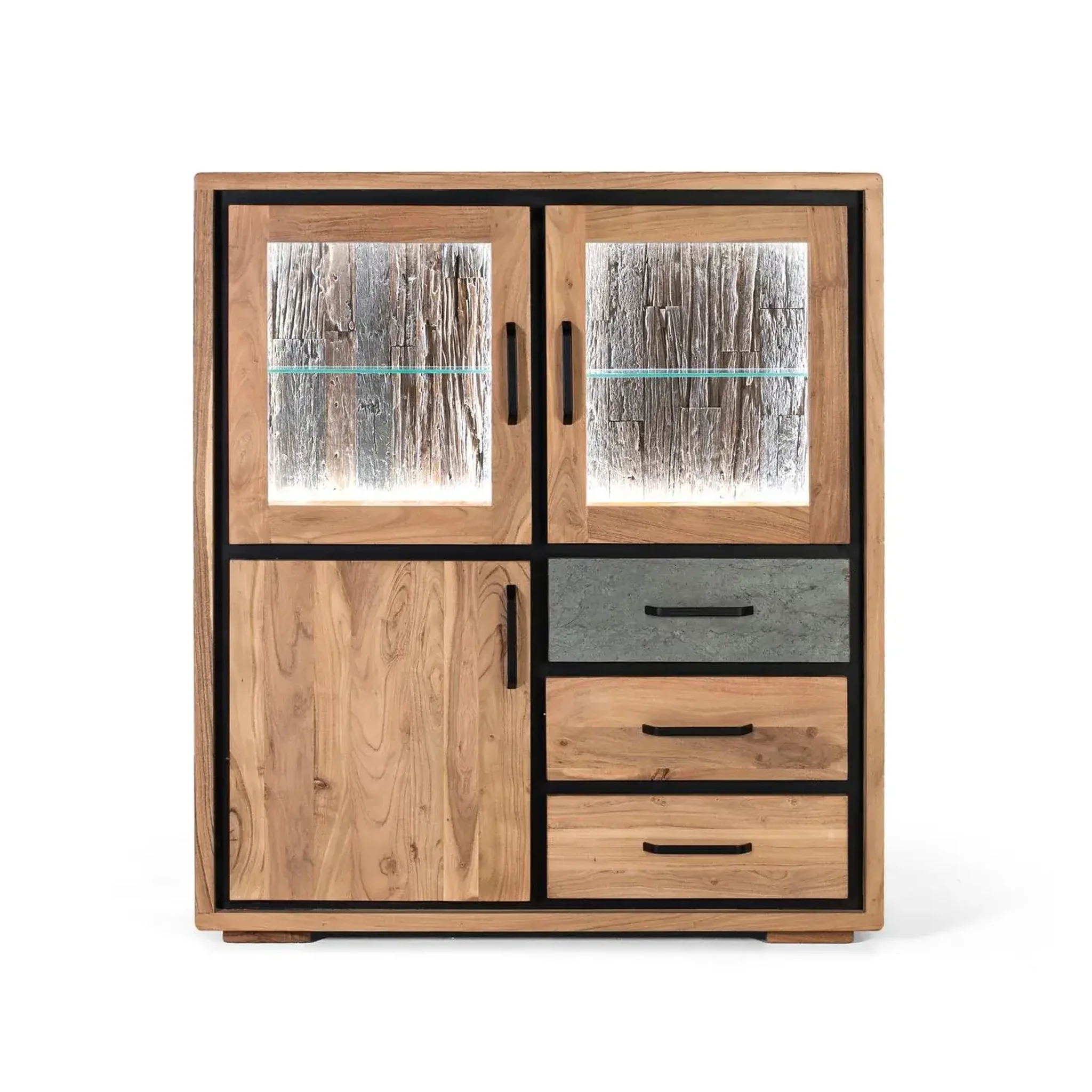 GINER Y COLOMER SL Buffet en bois d'acacia 110cm style industriel moderne