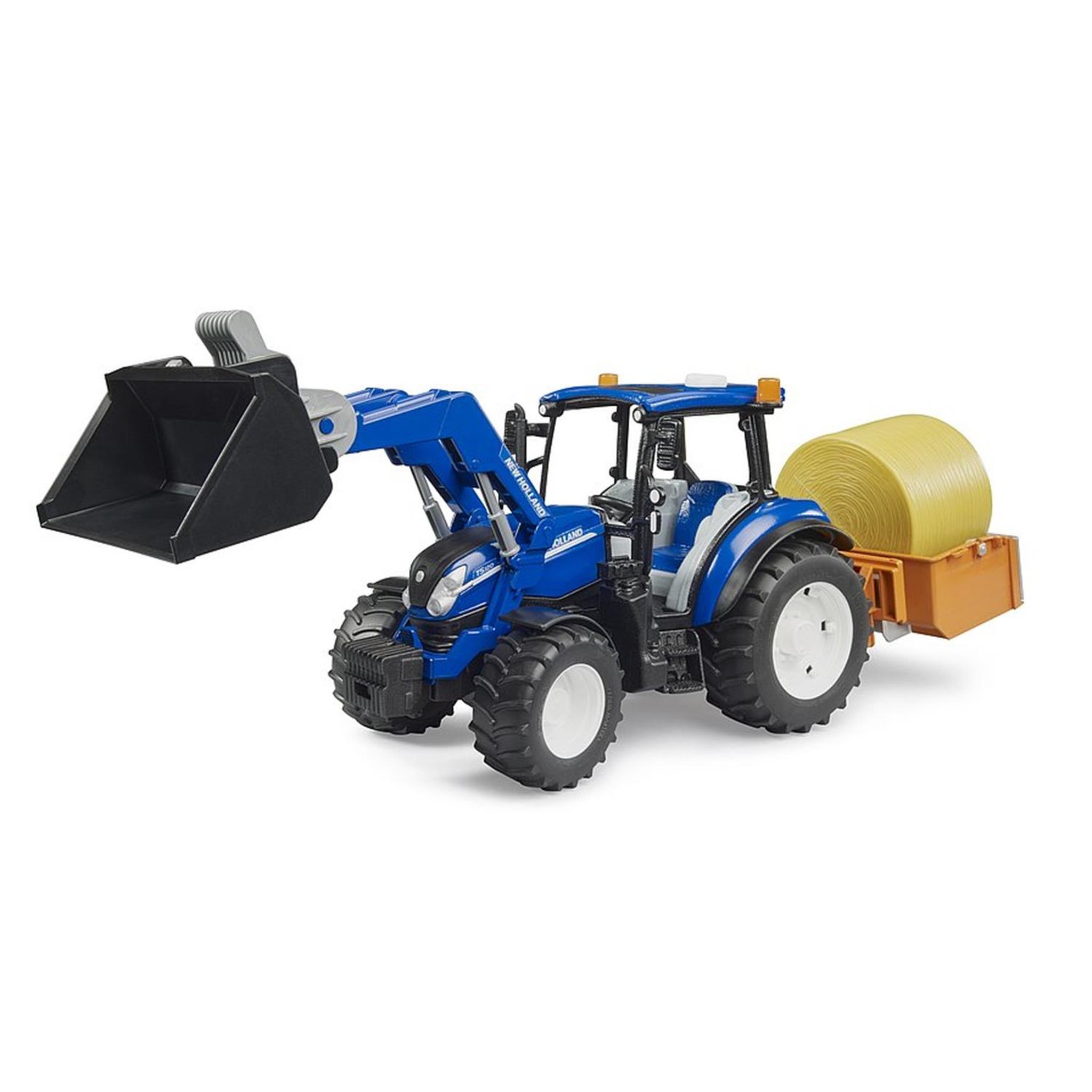 Voir la diapositive 3 : Bruder New Holland T5. 120 avec chargeur avant