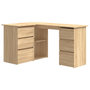 Voir la diapositive 2 : VIDAXL Bureau d'angle Chene sonoma 145x100x76 cm Bois d'ingenierie