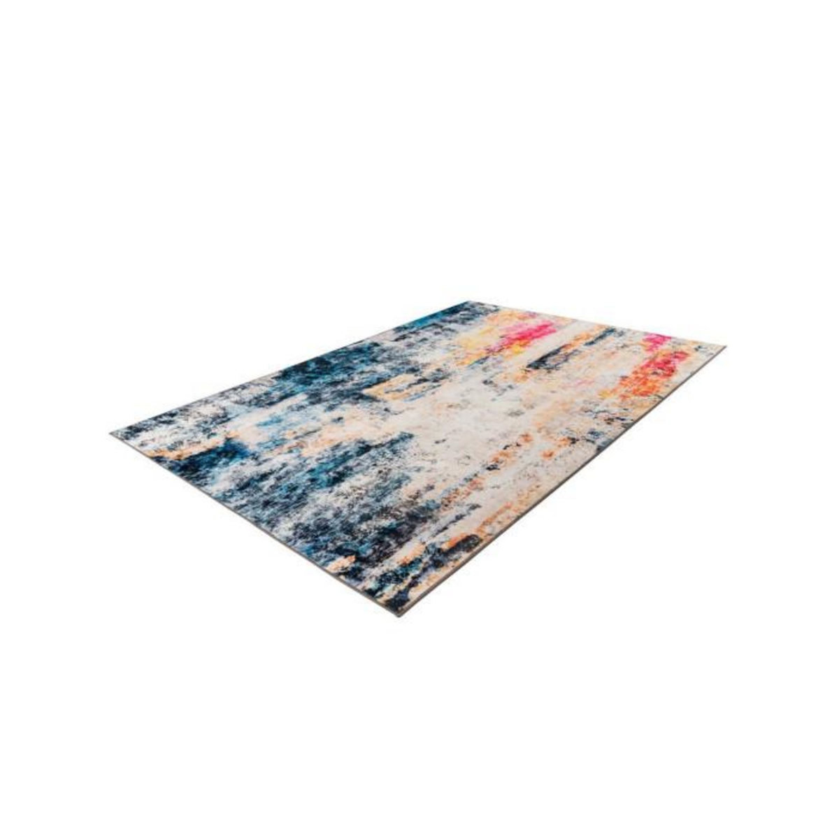 Paris Prix Tapis Tissé Rétro à Poils Courts  Saphira  Multicolore