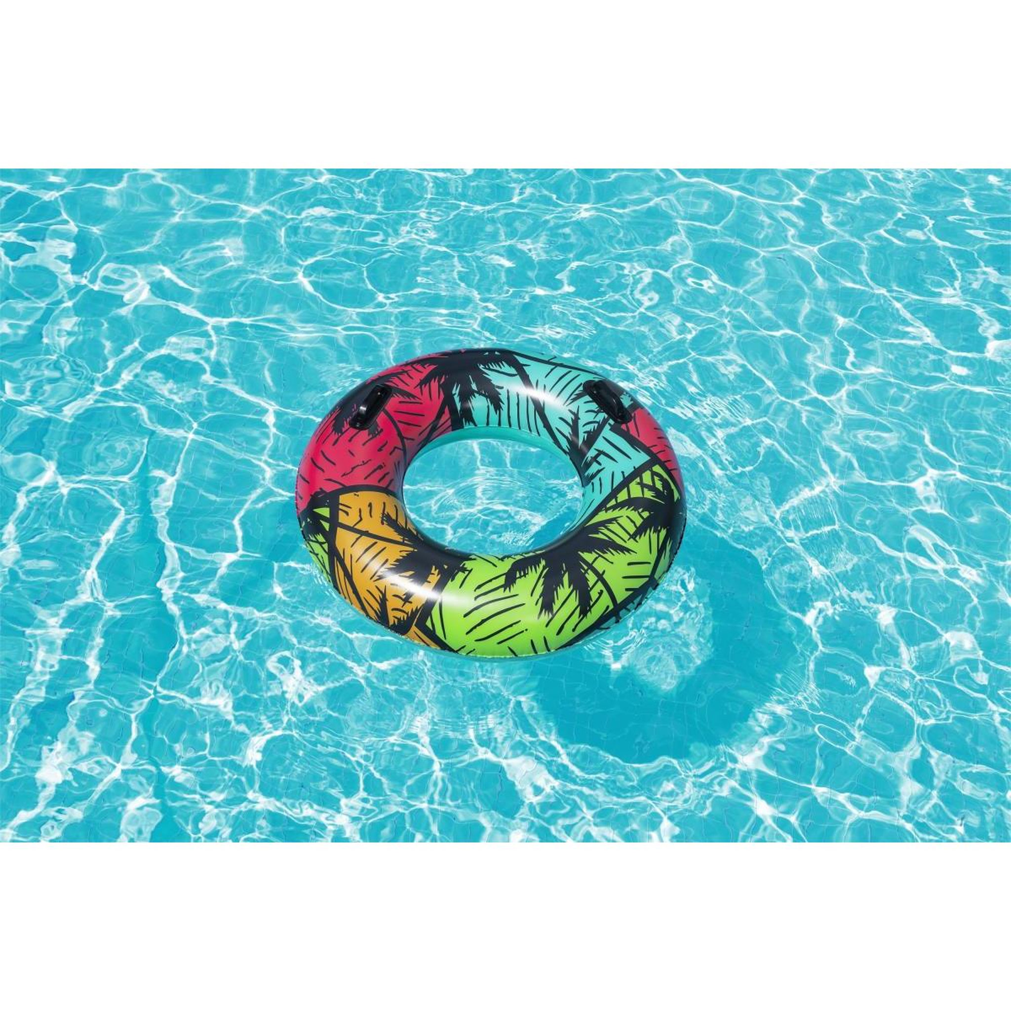 Voir la diapositive 2 : BESTWAY Bouée piscine palmiers  36350 91cm