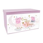 Fun House FUN HOUSE Peppa Pig Coffre a jouets - Pliable - 55,5 x 34,5 x 34 cm - Pour enfant