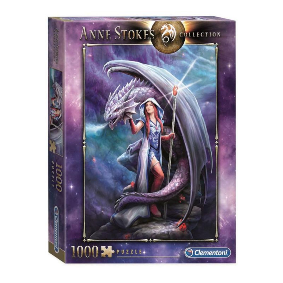 CLEMENTONI Clementoni Jigsaw Puzzle Anne Stokes Dragon Mage, 1000pcs. 39525