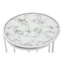 Voir la diapositive 5 : Paris Prix Lot de 2 Tables d'Appoint Gigognes  Cœur  60cm Blanc