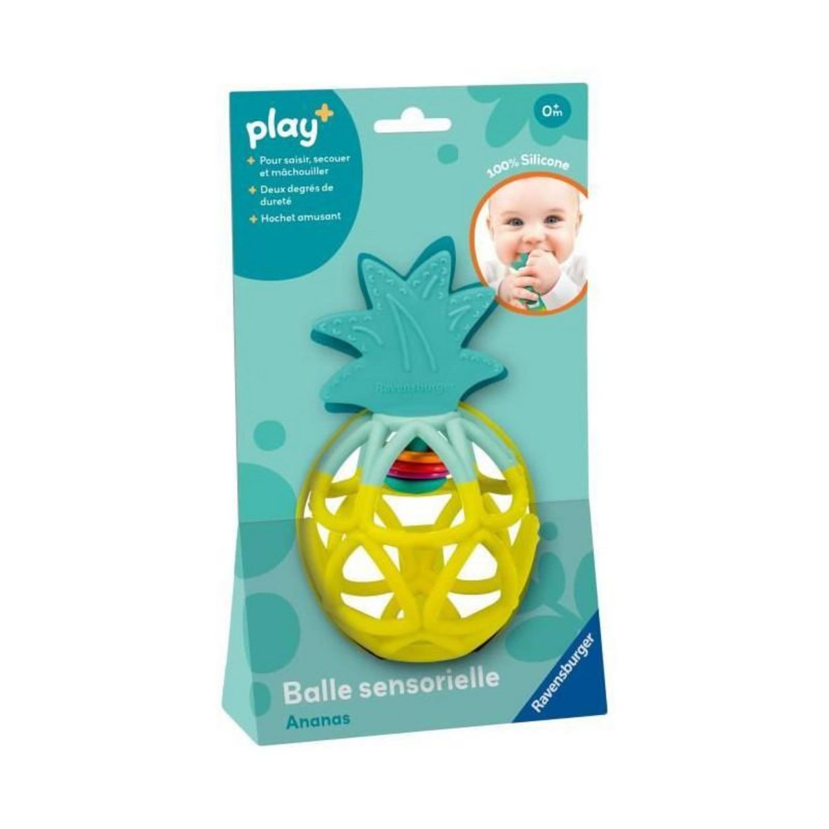 RAVENSBURGER Ravensburger -PLAY + - Balle sensorielle ananas - Des 6 mois - version française - 34013