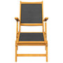 Voir la diapositive 4 : VIDAXL Chaises longues d'exterieur et table Acacia massif et textilene