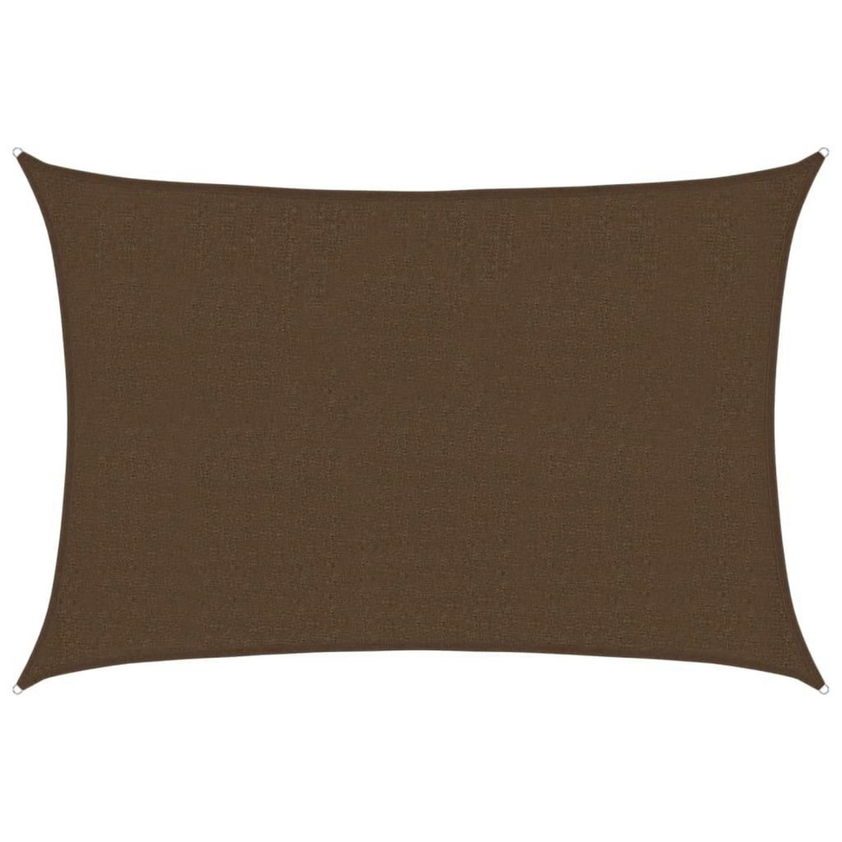 VIDAXL Voile d'ombrage 160 g/m^2 Marron 2,5x3,5 m PEHD