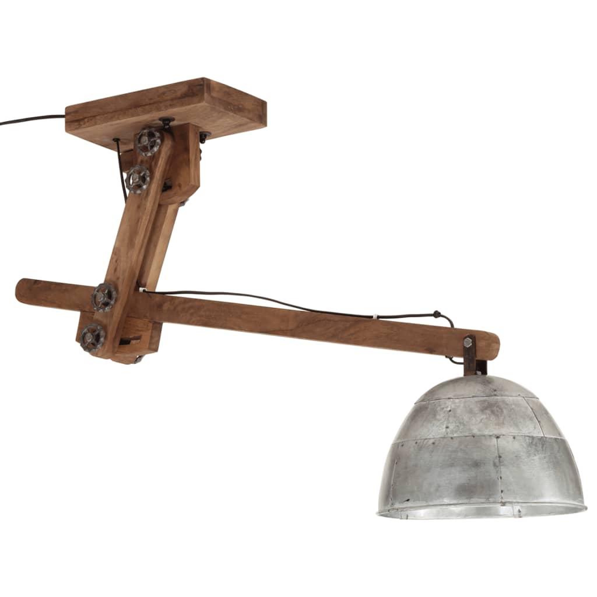 Voir la diapositive 2 : VIDAXL Plafonnier 25 W argent vintage 105x30x65-108cm E27