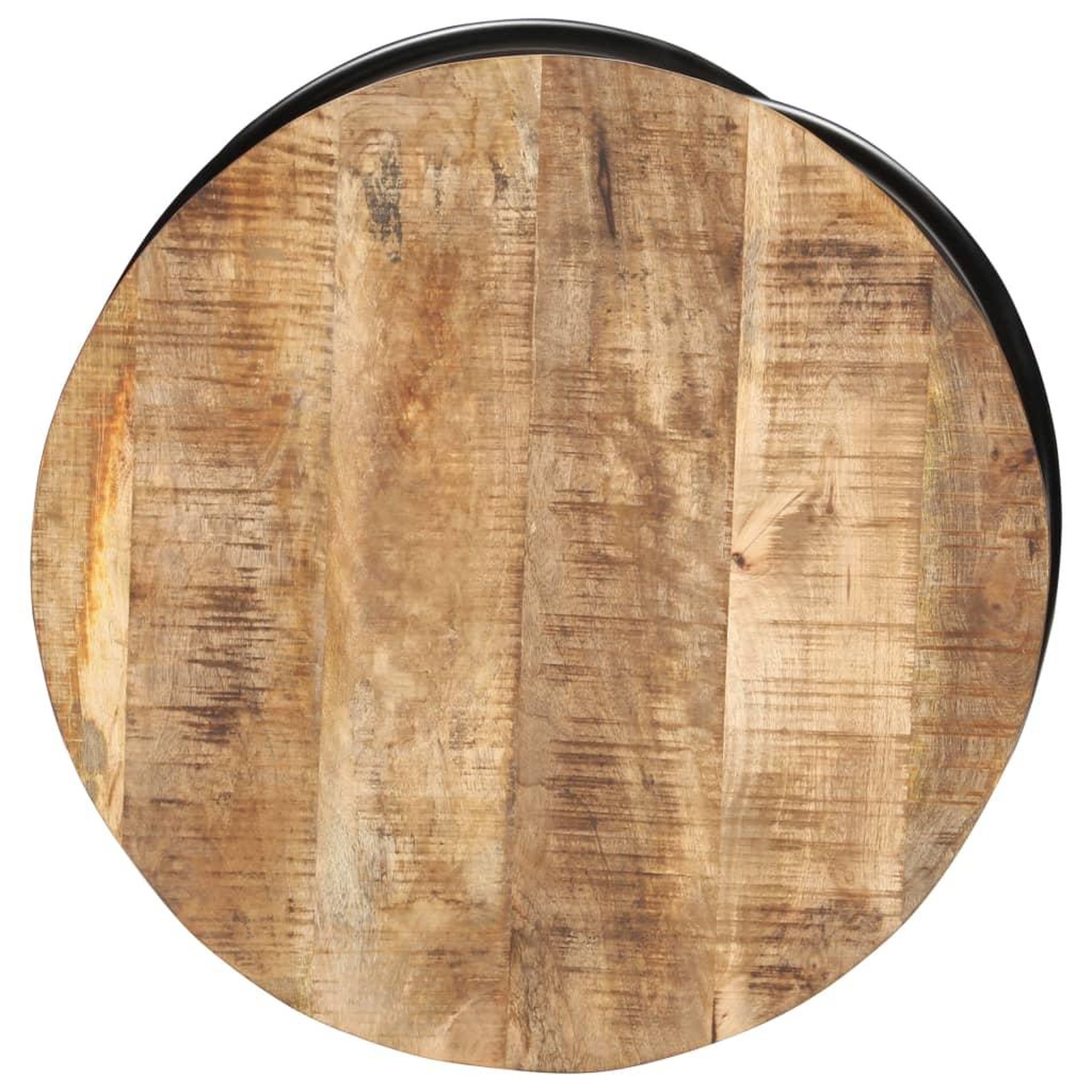 Voir la diapositive 3 : VIDAXL Table basse Noir 60x60x40 cm Bois massif de manguier brut