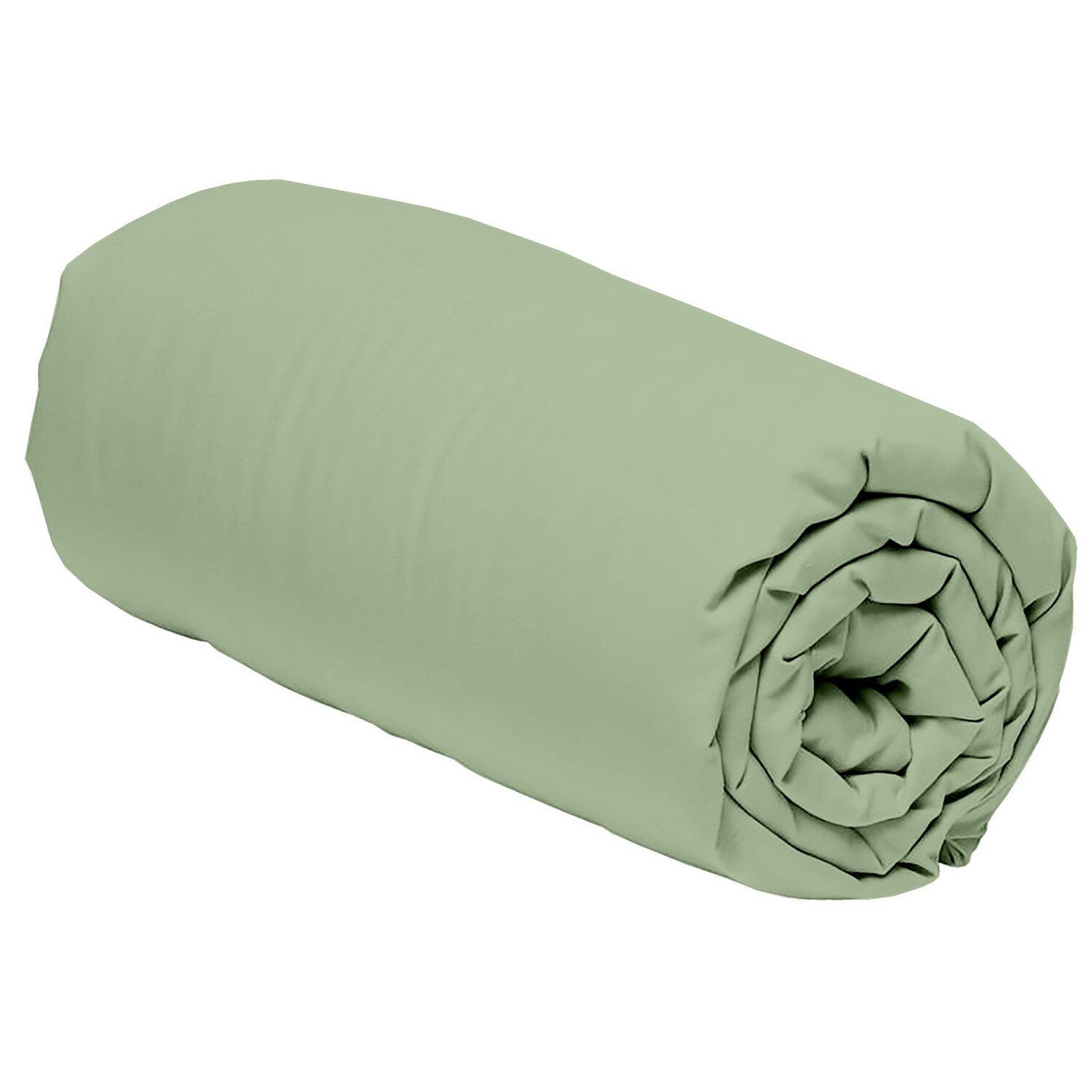 Voir la diapositive 2 : Home collection Drap housse 100% percale de coton 80 fils/cm2-bonnet 30cm-uni