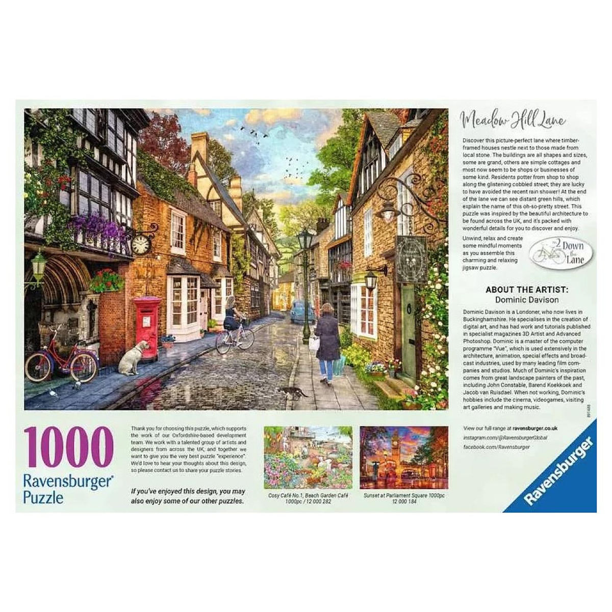 RAVENSBURGER Puzzle 1000 pieces Meado Hill Lane