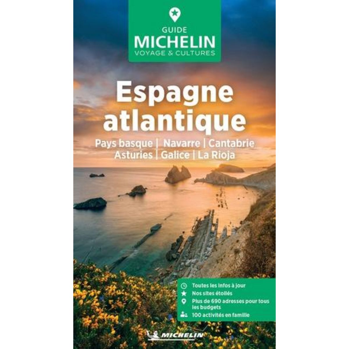 ESPAGNE ATLANTIQUE. PAS BASQUE, NAVARRE, CANTABRIE, ASTURIES, GALICE, LA RIOJA, Michelin