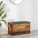 VIDAXL Banc de rangement vieux bois 82x42x45 cm bois d'ingenierie