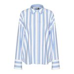 Pieces Chemise Rayures /Blanc Femme Pieces  iva. Coloris disponibles : Bleu