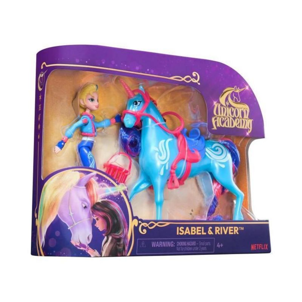 Spin Master SPIN MASTER COFFRET LICORNE ET POUPEE RIVER ET ISABEL Unicorn Academy
