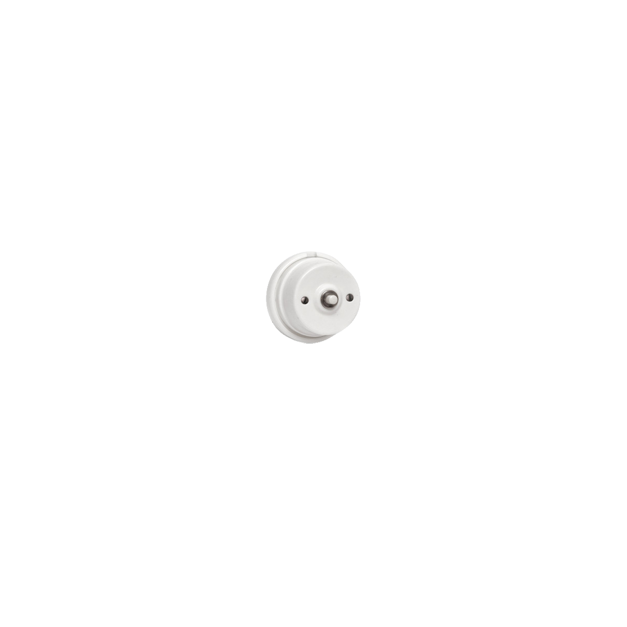 Voir la diapositive 2 : EDM Accessoire électrique edm interrupteur vintage porcelaine blanche ø80mm