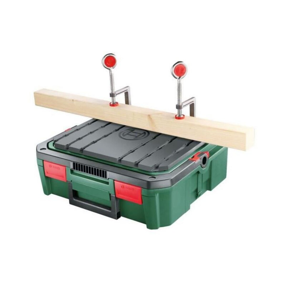 BOSCH Etabli de sciage BOSCH - Boite de rangement SystemBox vide special sciage