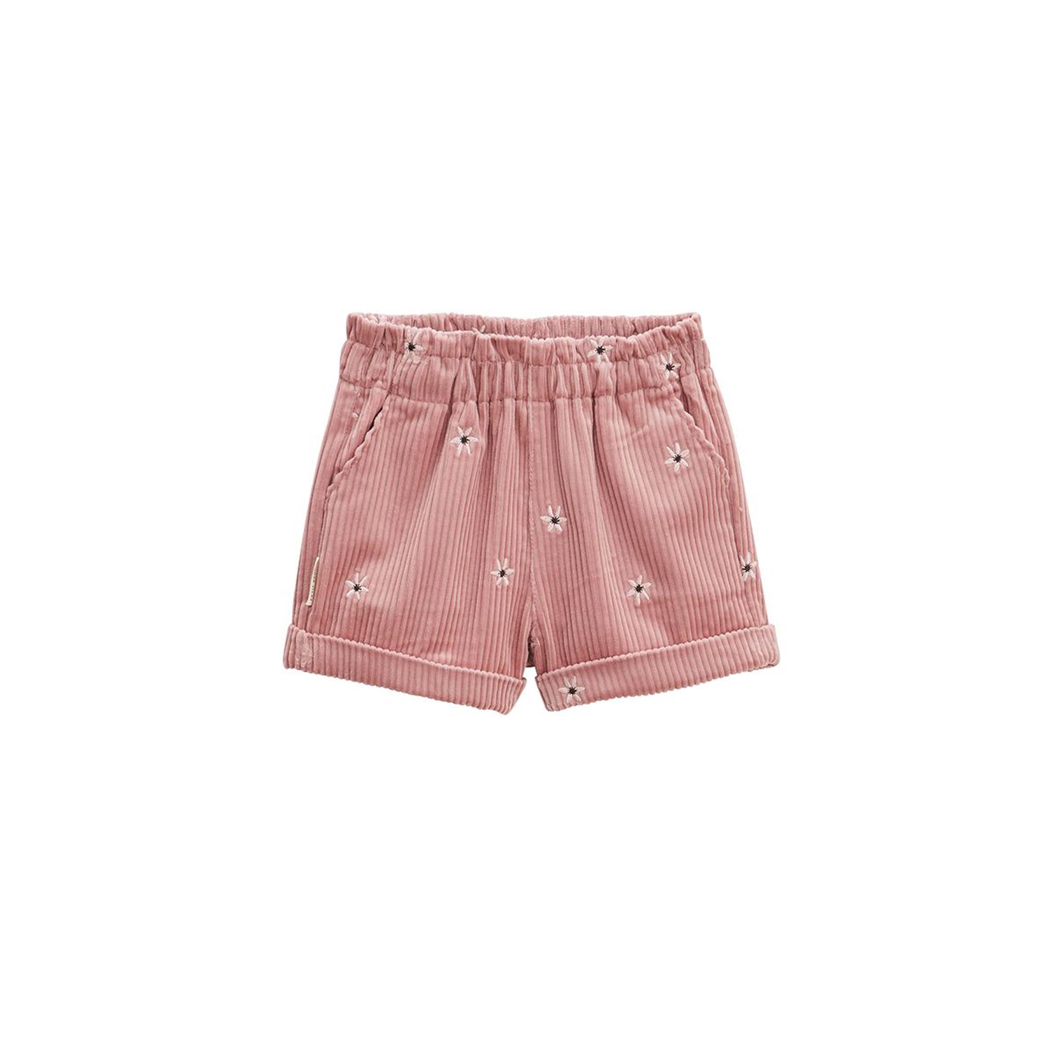 Voir la diapositive 1 : Petit Béguin Short bébé en velours côtelé Bloom