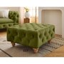 Voir la diapositive 1 : LISA DESIGN Walter - pouf chesterfield en velours - pieds bois