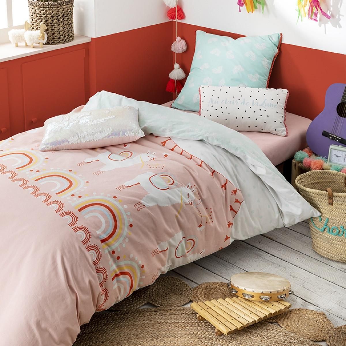 FUTURE HOME Coussin enfant à pois en coton 30x50cm LUNE