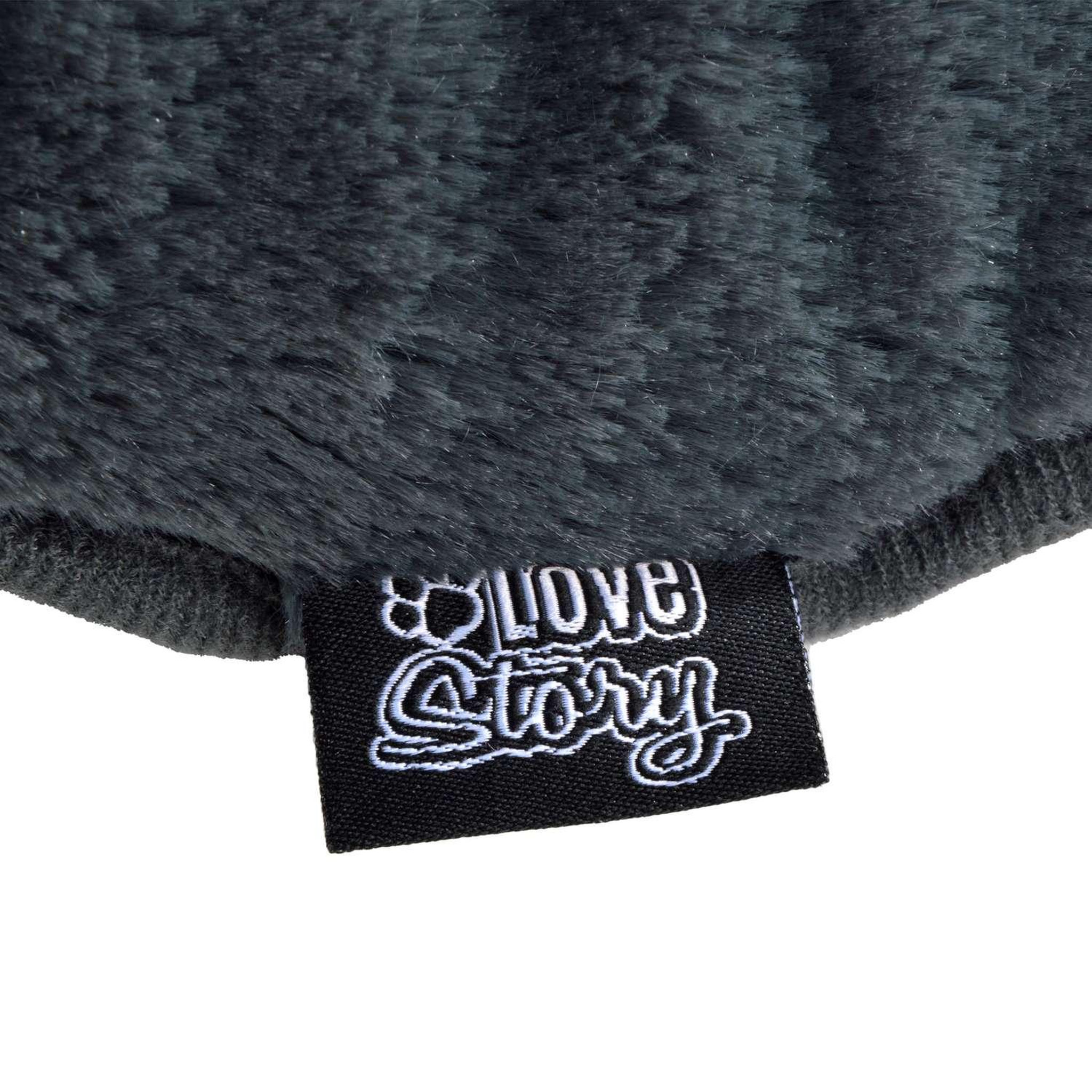 Voir la diapositive 2 : LOVE STORY Coussin doux réversible happy pour chien et chat