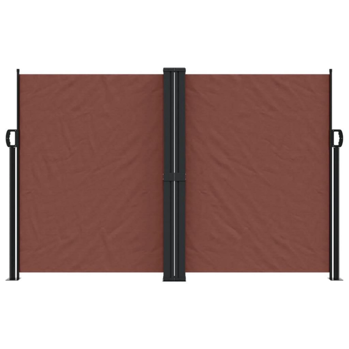 VIDAXL Auvent lateral retractable marron 160x600 cm