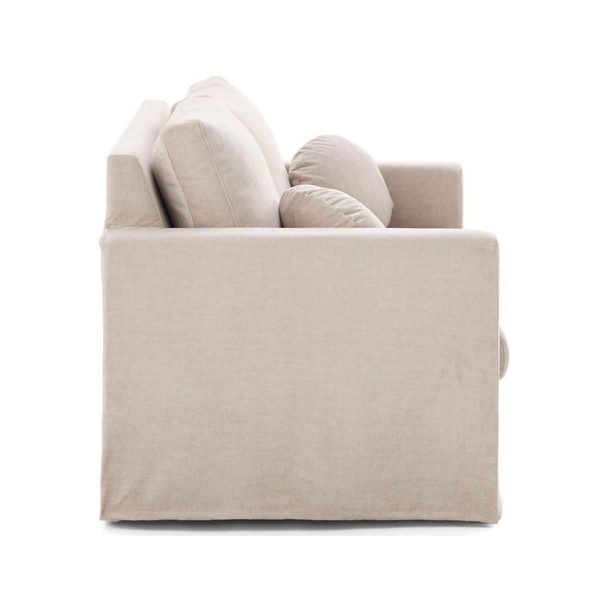 LISA DESIGN Serena - canapé droit déhoussable 2 places en velours