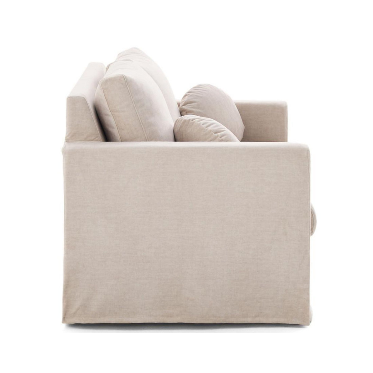 LISA DESIGN Serena - canapé droit déhoussable 2 places en velours