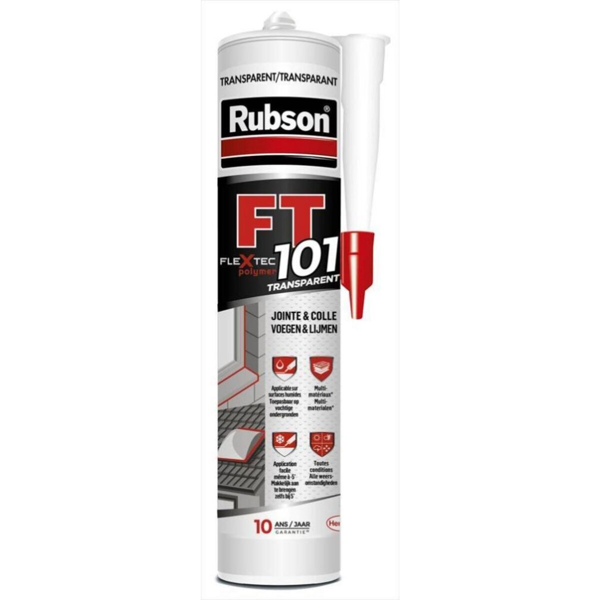 rubson Mastic d'étanchéité toute destination RUBSON Ft101 280 ml transparent