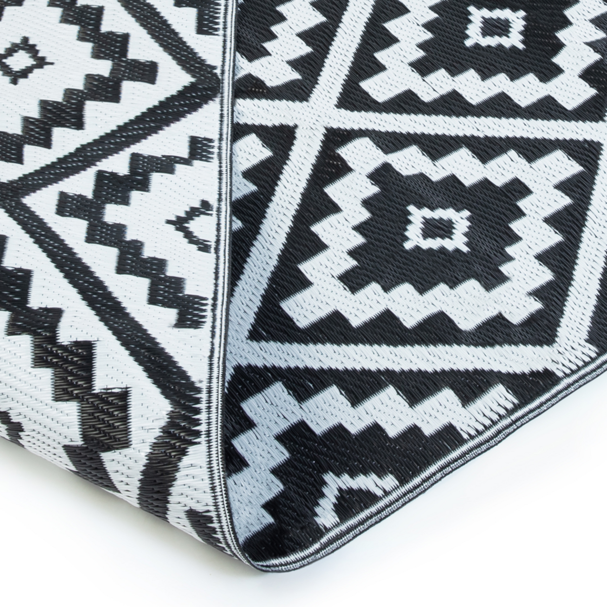 ID MARKET Tapis extérieur BAHAMAS noir 180 x 280 CM