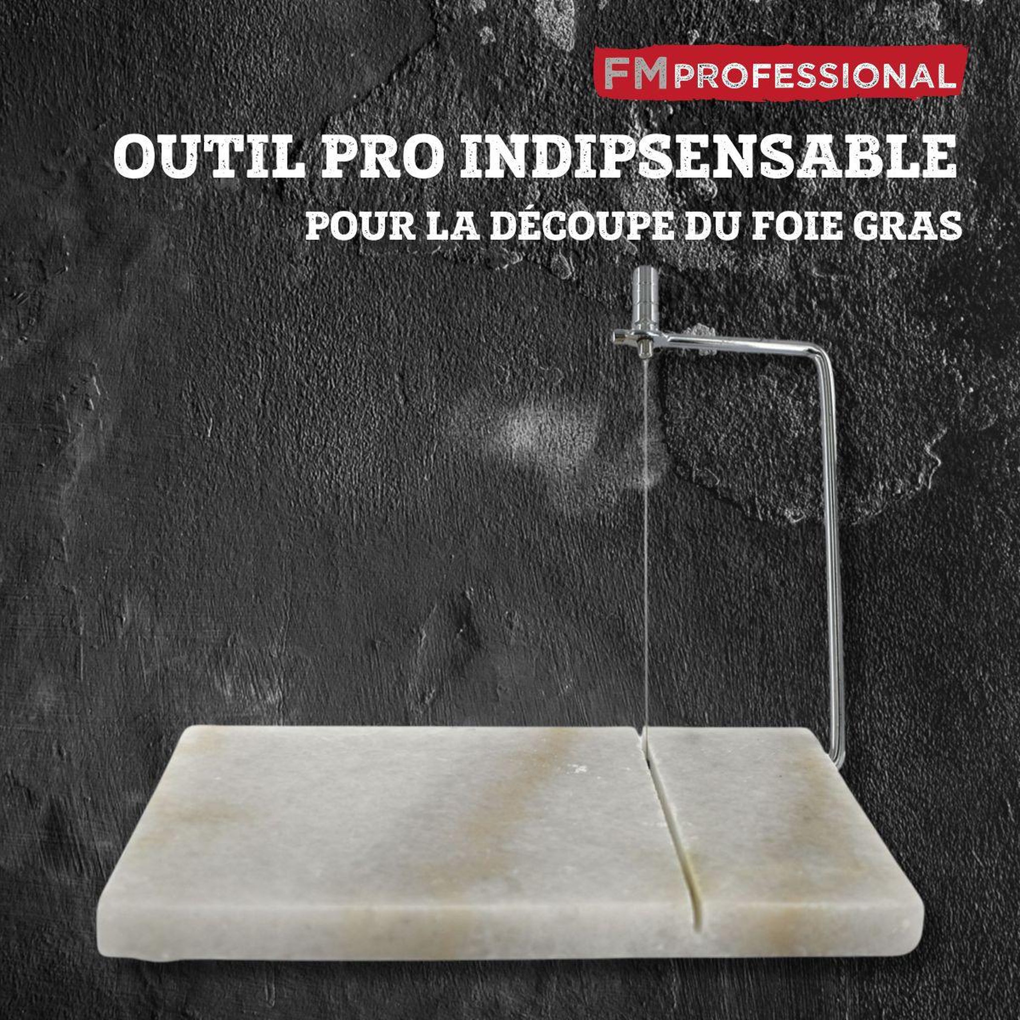 Voir la diapositive 5 : FM PROFESSIONAL Coupe et présentation foie gras en marbre 23 x 15 cm fm professional