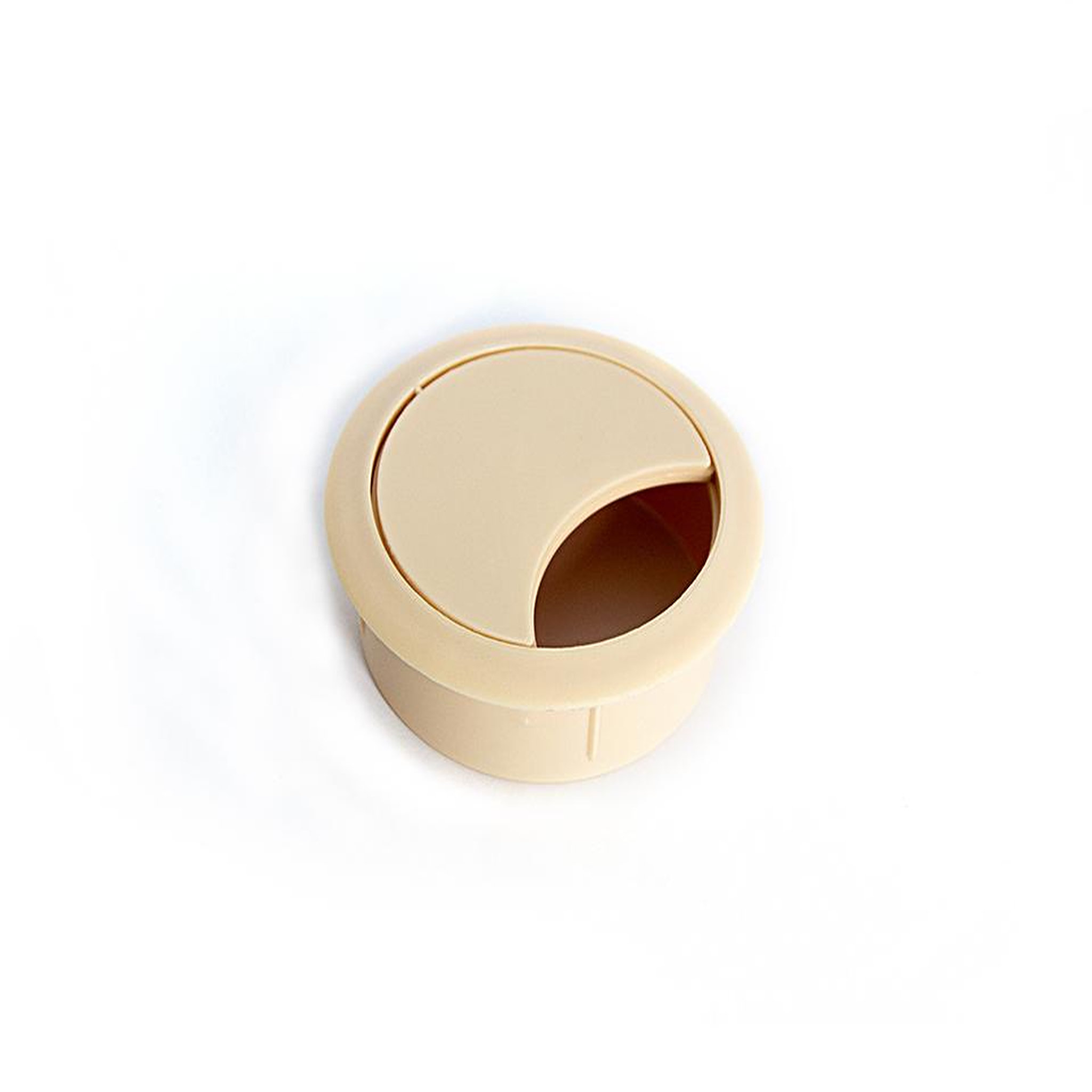 CENTRALE BRICO Passe-câble plastique 60mm bouleau/érable
