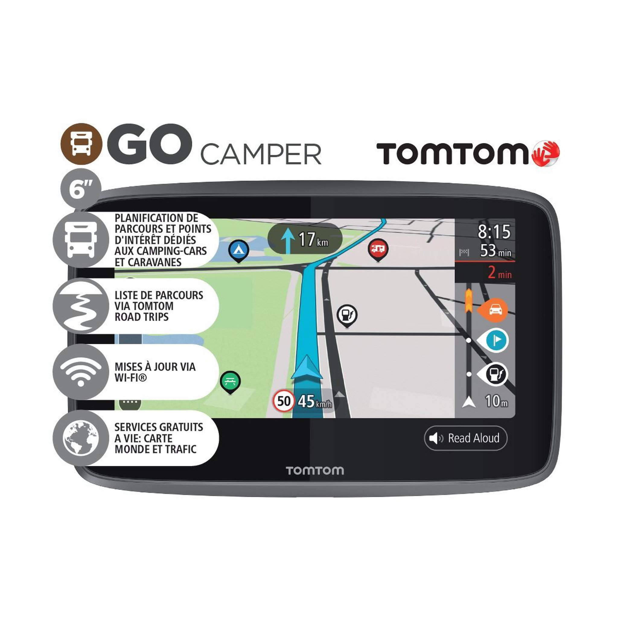 Voir la diapositive 1 : Tomtom GPS Go Camper Monde connecté