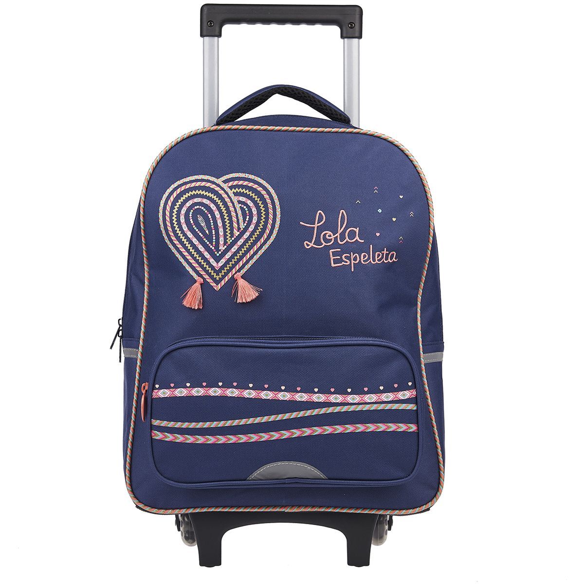 LOLA ESPELETTA Sac à dos à roulettes bleu 