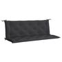 Voir la diapositive 2 : VIDAXL Coussin de banc de jardin noir 150x(50+50)x7 cm tissu oxford