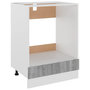 Voir la diapositive 2 : VIDAXL Armoire a four Sonoma gris 60x46x81,5 cm Bois d'ingenierie
