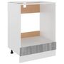 Voir la diapositive 2 : VIDAXL Armoire a four Sonoma gris 60x46x81,5 cm Bois d'ingenierie
