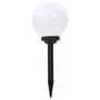 VIDAXL Lampe LED spherique solaire d'exterieur 3 pcs 20 cm RVB
