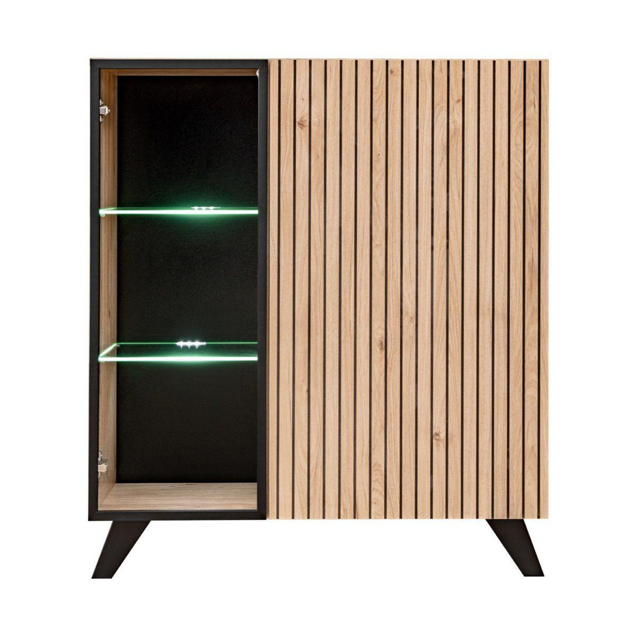 Paris Prix Vaisselier led design  liam  90cm naturel & noir