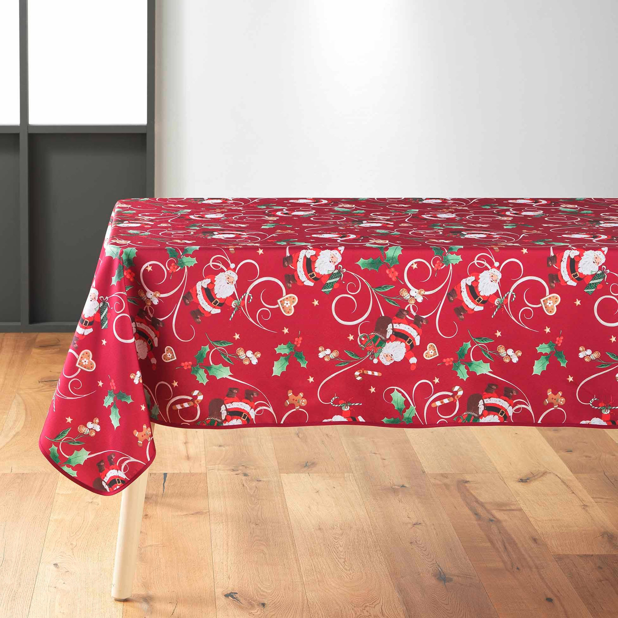 Voir la diapositive 3 : Eden Nappe rectangle père noel enchanté
